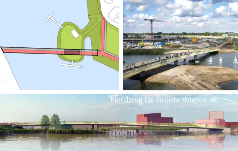 Fietsbrug Groote Wielenplas te ‘s-Hertogenbosch | Cleverland